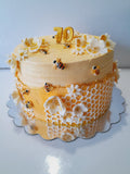 10” Bee themed Birthday CAKE, 70th BIRTHDAY