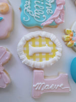Cake and 1 dozen decorated themed sugar cookies, custom order, one silly Goose themed