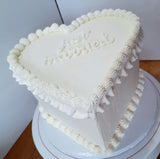 WEDDING HEART CAKE Heart cake 8 inch wedding cake 8 inch