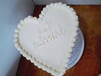 WEDDING Heart cake , anniversary cake, 8 inch wedding cake 8 inch, heart cakes