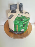 Cake, Custom PC THEMED cake 8 inch birthday cake. Cake