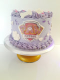 Cake, custom 8 inch Paw cake