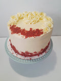Birthday Cake, Custom RED VELVET birthday cake, 8 inch,