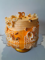 10” Bee themed Birthday CAKE, 70th BIRTHDAY