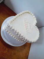 WEDDING Heart cake , anniversary cake, 8 inch wedding cake 8 inch, heart cakes