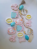 Cake and 1 dozen decorated themed sugar cookies, custom order, one silly Goose themed