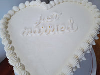 WEDDING HEART CAKE Heart cake 8 inch wedding cake 8 inch