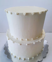 Wedding cake, 2 tier WEDDING CAKE 10"/8" round tiers