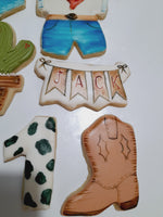 COOKIES, First Rodeo birthday cookies, 1 dozen custom cookies , COOKIES  royal icing DECORATED COOKIES