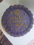Cake, Custom cake 6 inch or 8 inch witches birthday cake. Cake