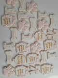 One Golden Year, cookie order , 1 dozen custom cookies