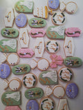 Cookies Bridal/ wedding pink , sage green with gold accents floral, wildflowers,  COOKIES  royal icing DECORATED -COOKIES)