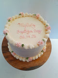 Custom Baptism cake, 6” or 8” round available