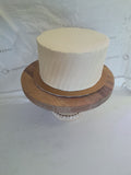 Custom Wedding Cake slanted ridge design, you add your own topper or florals