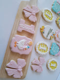 Cake and 1 dozen decorated themed sugar cookies, custom order, one silly Goose themed