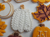 Renee Custom Fall cookie order , 1 dozen custom cookies