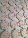 Cookies, Initial, monogram bridal or baby shower cookies, 1 dozen, baby shower, any colour scheme available