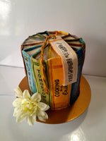BIRTHDAY CAKE, custom book themed cake 6 inch round
