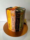 BIRTHDAY CAKE, custom book themed cake 6 inch round