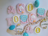 Cake and 1 dozen decorated themed sugar cookies, custom order, one silly Goose themed