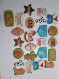 COOKIES, First Rodeo birthday cookies, 1 dozen custom cookies , COOKIES  royal icing DECORATED COOKIES