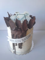 Birthday Cake, racer bike themed, 6 inch cake