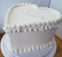 WEDDING Heart cake , anniversary cake, 8 inch wedding cake 8 inch, heart cakes