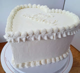 WEDDING HEART CAKE Heart cake 8 inch wedding cake 8 inch