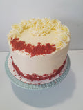 Birthday Cake, Custom RED VELVET birthday cake, 8 inch,