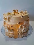 10” Bee themed Birthday CAKE, 70th BIRTHDAY