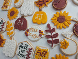 Renee Custom Fall cookie order , 1 dozen custom cookies