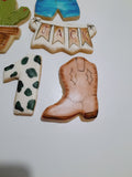 COOKIES, First Rodeo birthday cookies, 1 dozen custom cookies , COOKIES  royal icing DECORATED COOKIES