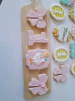 Cake and 1 dozen decorated themed sugar cookies, custom order, one silly Goose themed