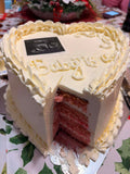 Cake, Custom Gender reveal cake 8 inch Heart cake