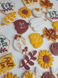 Renee Custom Fall cookie order , 1 dozen custom cookies