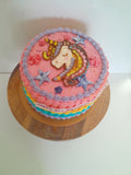 Cake, Custom 8 inch UNICORN  birthday cake. Cake