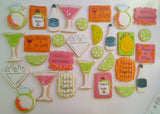 Cookies bachelorette custom drink themed COOKIES  royal icing DECORATED