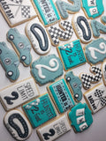 Cookies, Custom cookies for birthday party, by the dozen race themed