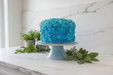 8” Cake with buttercream rosettes, birthday cake 8 inch round, rosette cake