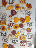 Renee Custom Fall cookie order , 1 dozen custom cookies