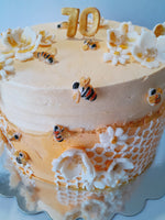 10” Bee themed Birthday CAKE, 70th BIRTHDAY