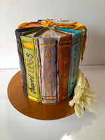 BIRTHDAY CAKE, custom book themed cake 6 inch round