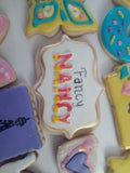 Custom Fancy cookie order , 1 dozen custom cookies