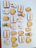 Baby shower “a little pumpkin is on the way” Fall themed baby shower COOKIES  royal icing DECORATED -COOKIES