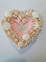 Cake,  beach themed Heart cake 6” Cake with buttercream frosting in heart shape