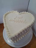 WEDDING Heart cake , anniversary cake, 8 inch wedding cake 8 inch, heart cakes