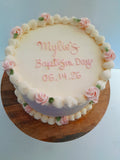 Custom Baptism cake, 6” or 8” round available