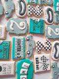 Cookies, Custom cookies for birthday party, by the dozen race themed