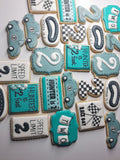 Cookies, Custom cookies for birthday party, by the dozen race themed
