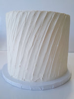 WEDDING  Cake, 8 inch cake, Rustic slanted angled ridged cake